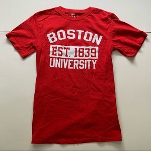 Red Boston University Short Sleeve Shirt